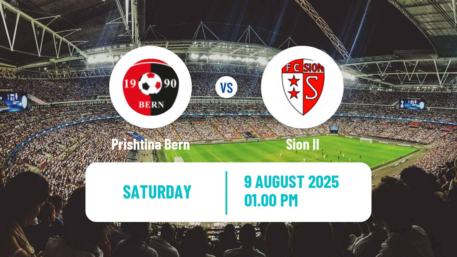 Soccer Swiss 1 Liga Classic Group 1 Prishtina Bern - Sion II