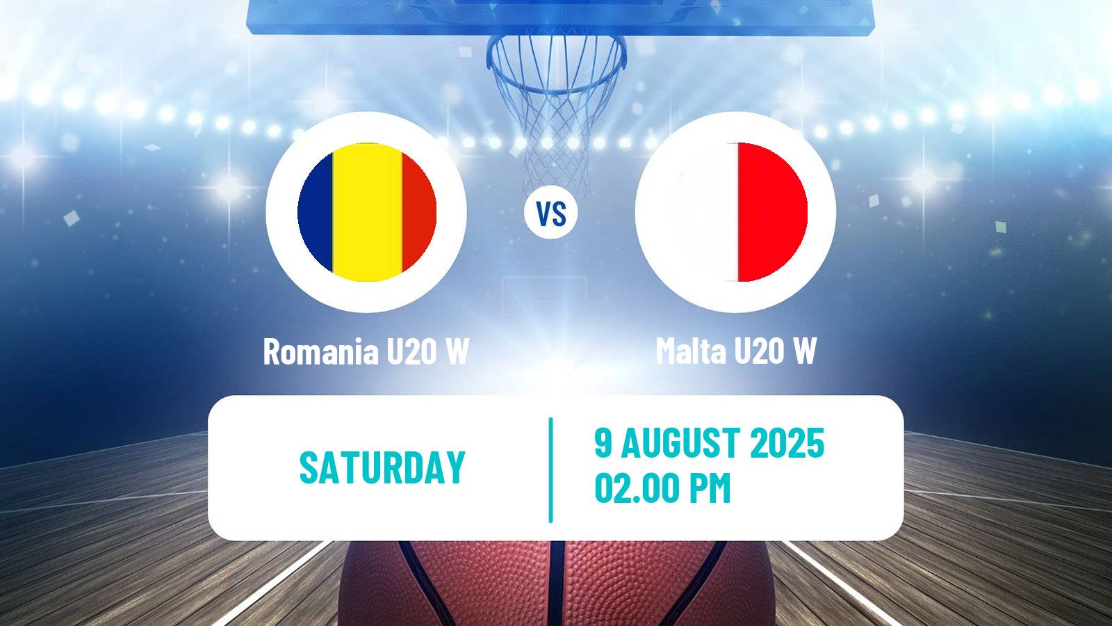 Basketball European Championship U20 B Basketball Women Romania U20 W - Malta U20 W