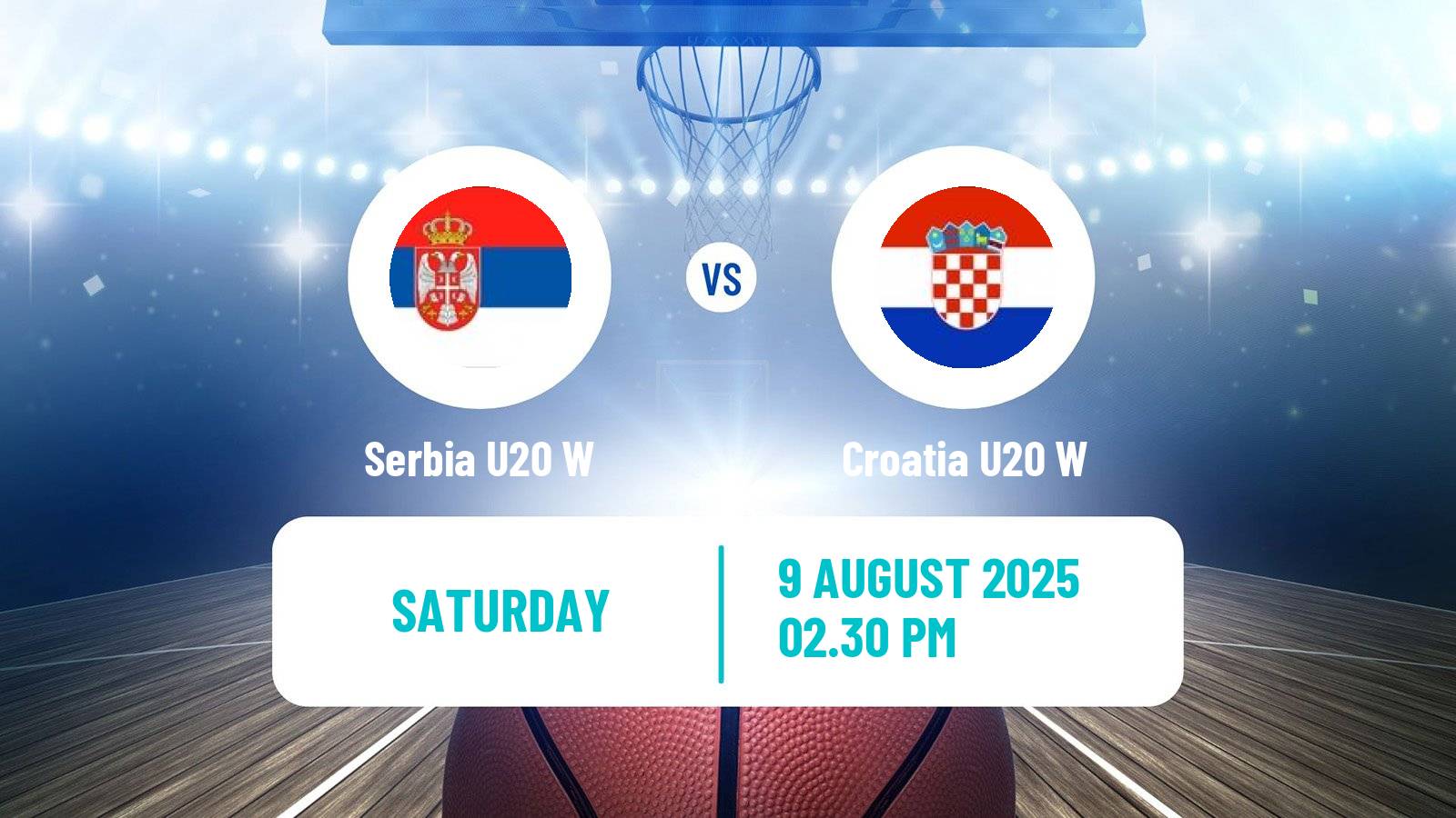 Basketball European Championship U20 B Basketball Women Serbia U20 W - Croatia U20 W