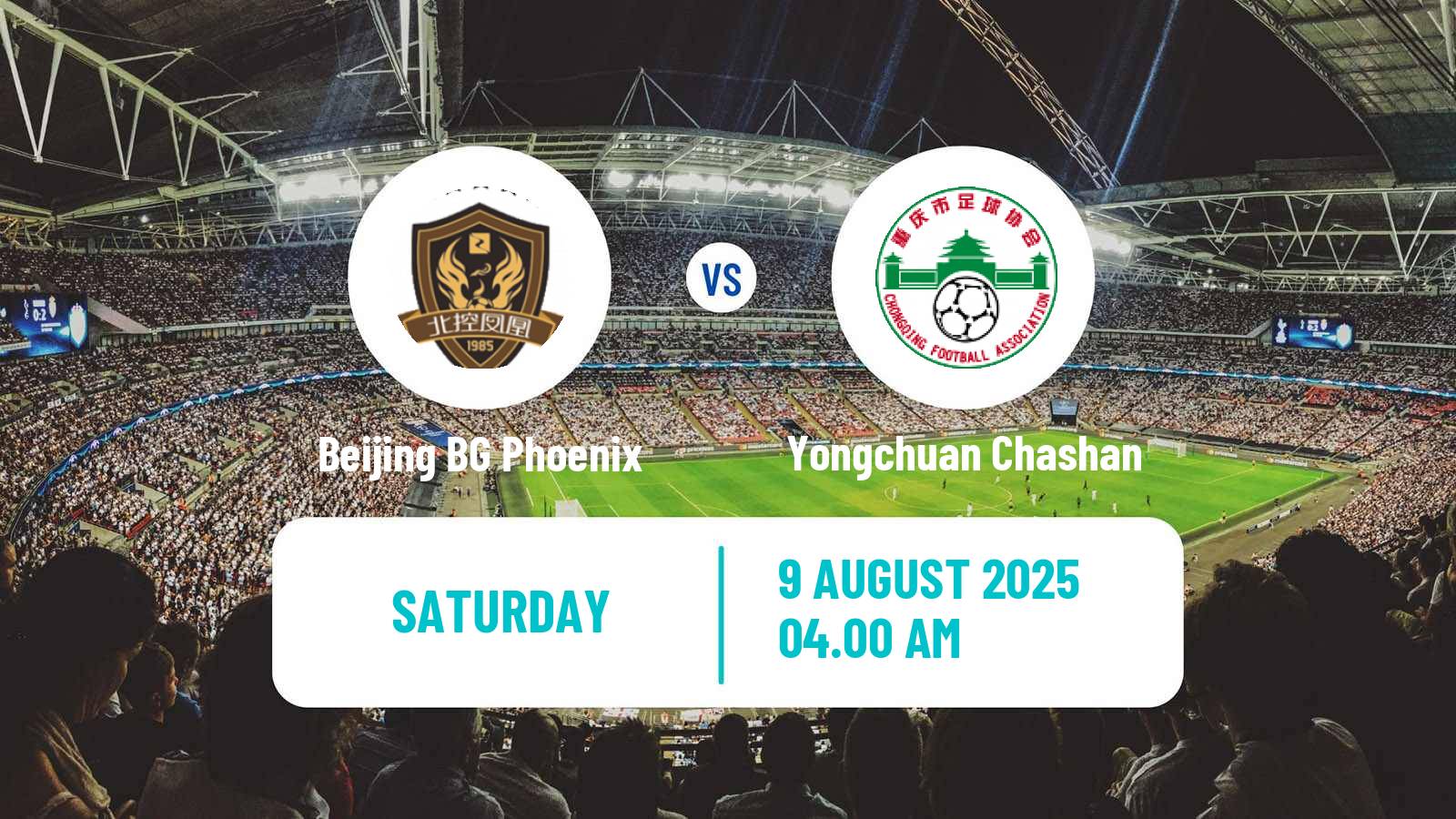 Soccer Chinese Super League Women Beijing BG Phoenix - Yongchuan Chashan