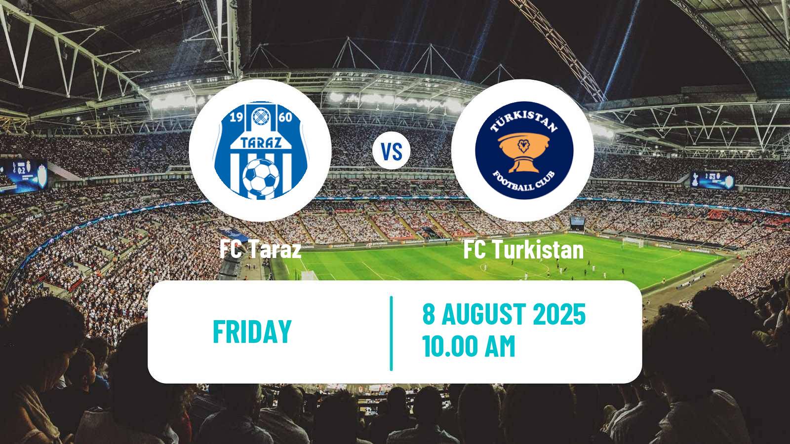 Soccer Kazakh First Division Taraz - Turkistan