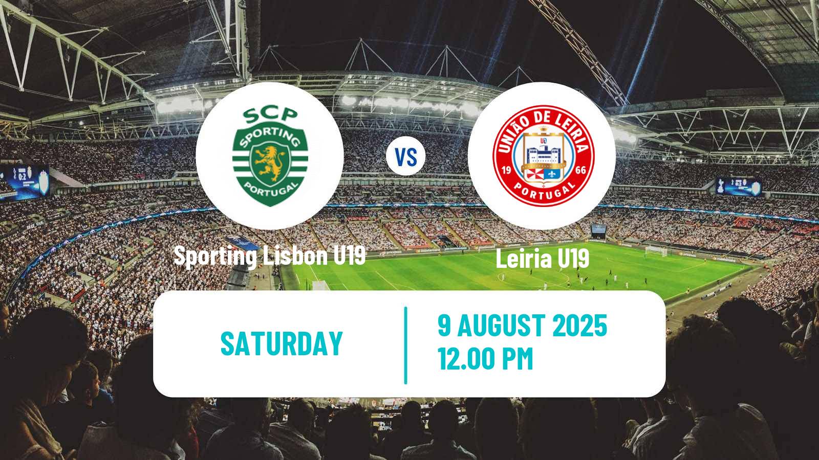 Soccer Portuguese Campeonato Nacional U19 Sporting Lisbon U19 - Leiria U19