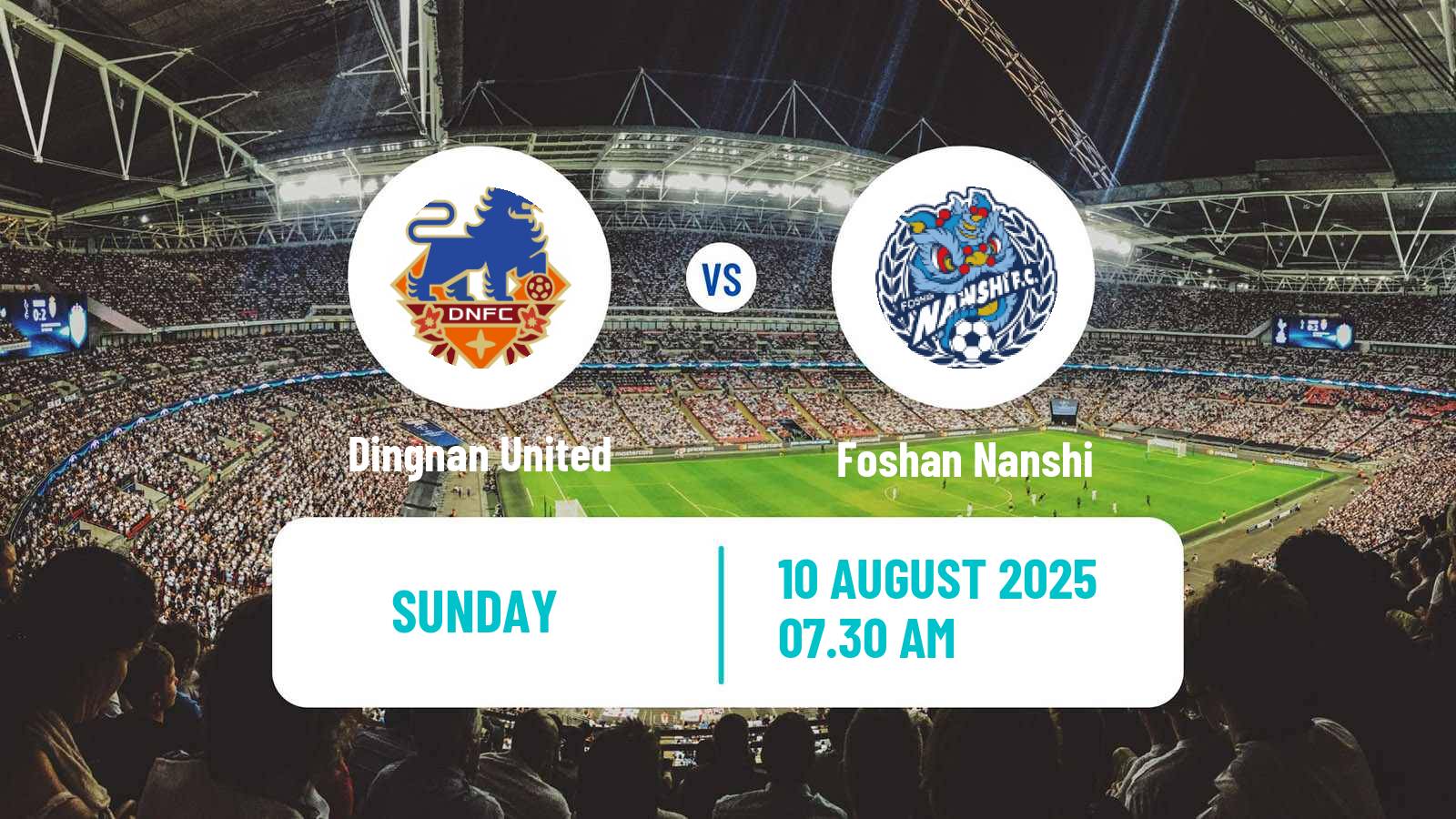 Soccer Chinese Jia League Dingnan United - Foshan Nanshi