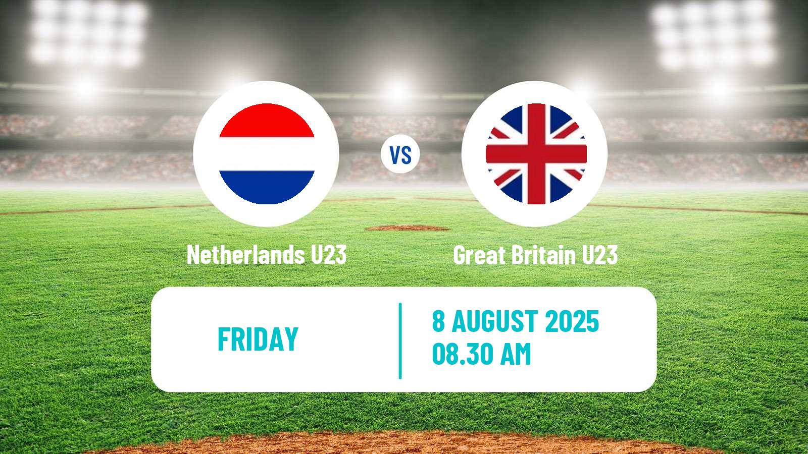 Baseball EuroBaseball U23 Netherlands U23 - Great Britain U23