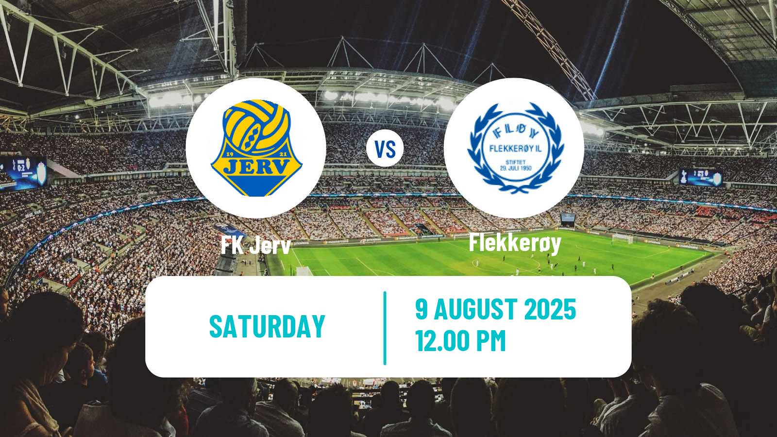 Soccer Norwegian Division 2 - Group 1 Jerv - Flekkerøy