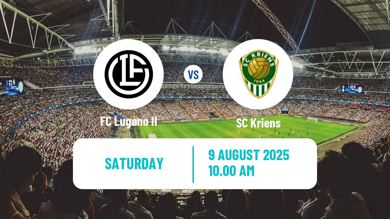 Soccer Swiss Promotion League Lugano II - Kriens