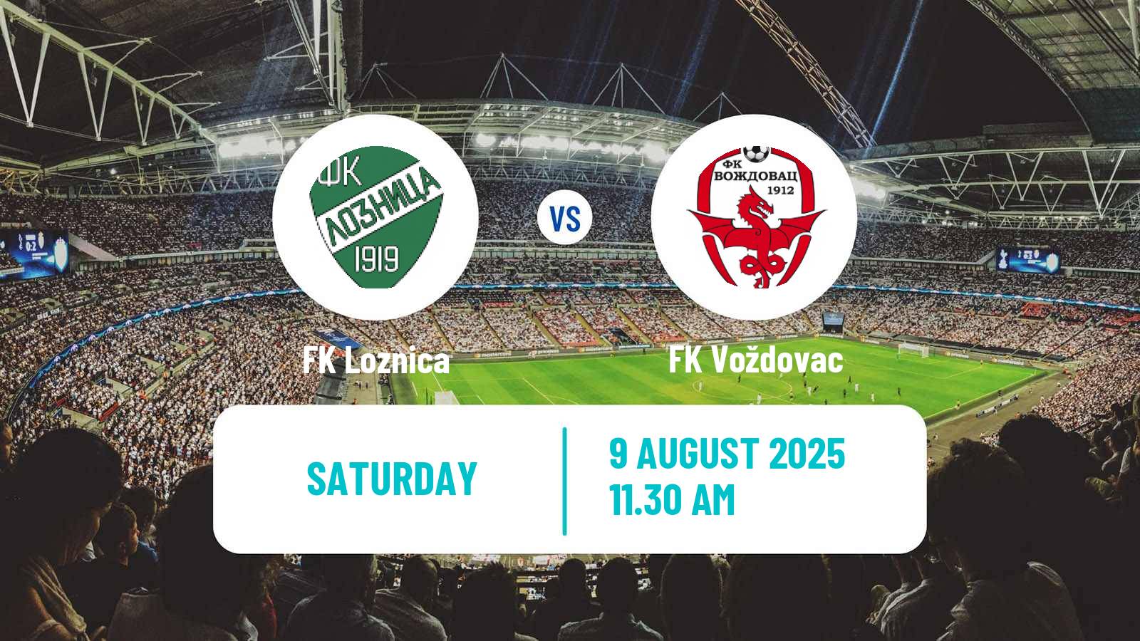 Soccer Serbian Prva Liga Loznica - Voždovac