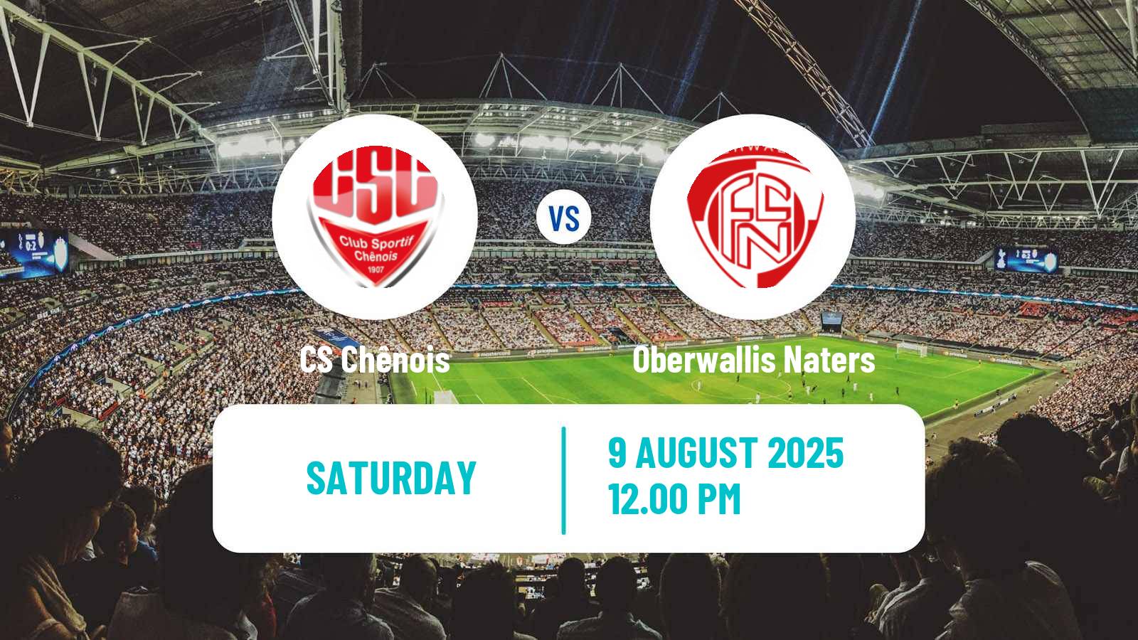 Soccer Swiss 1 Liga Classic Group 1 Chênois - Oberwallis Naters