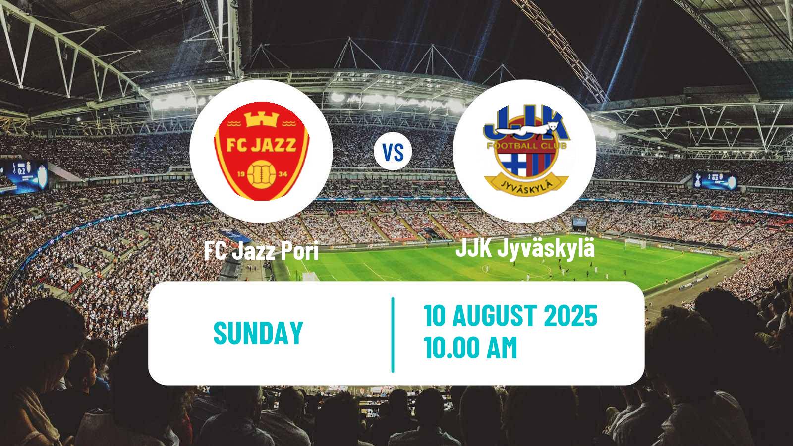 Soccer Finnish Ykkonen Jazz Pori - JJK Jyväskylä