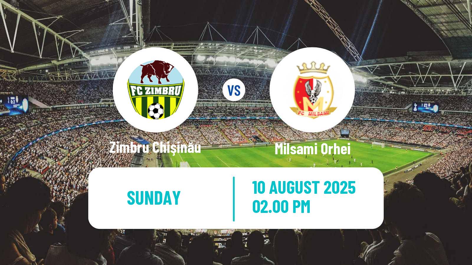 Soccer Moldovan Super Liga Zimbru Chişinău - Milsami Orhei