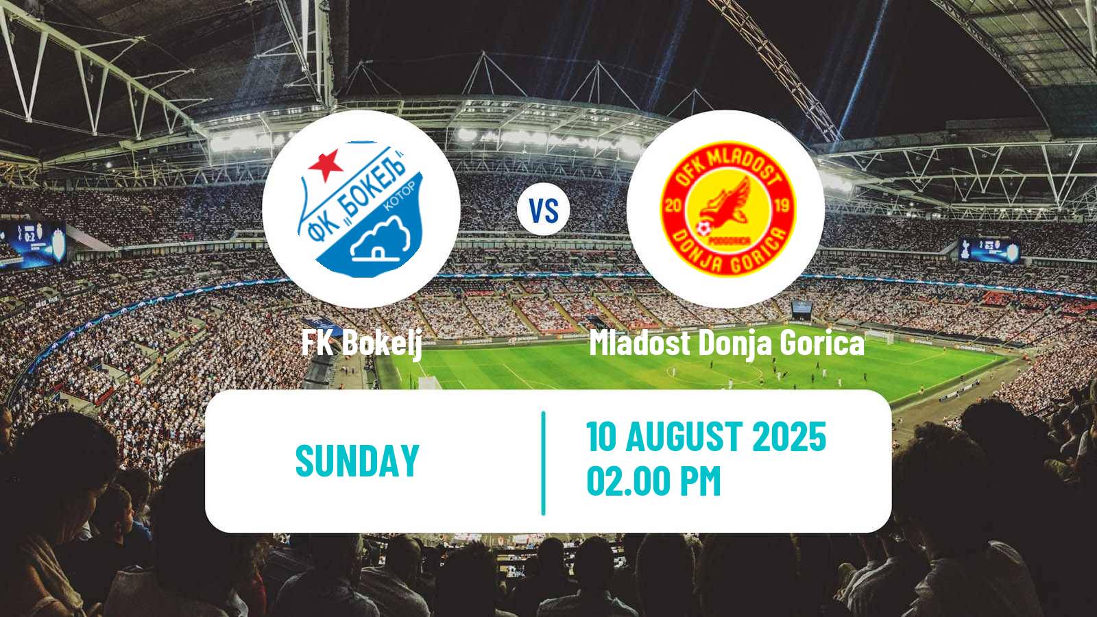 Soccer Montenegrin First League Bokelj - Mladost Donja Gorica