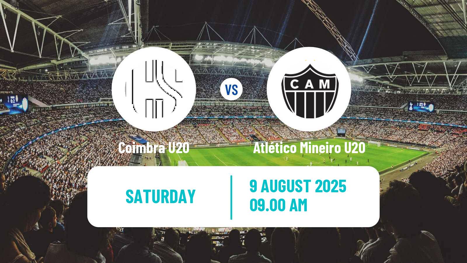 Soccer Brazilian Mineiro U20 Coimbra U20 - Atlético Mineiro U20
