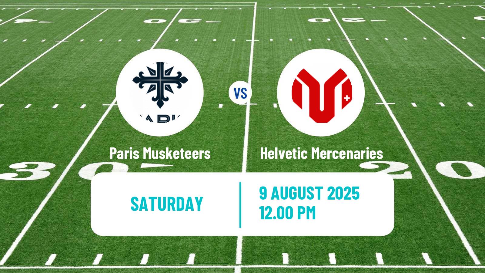American football European League of American Football Paris Musketeers - Helvetic Mercenaries