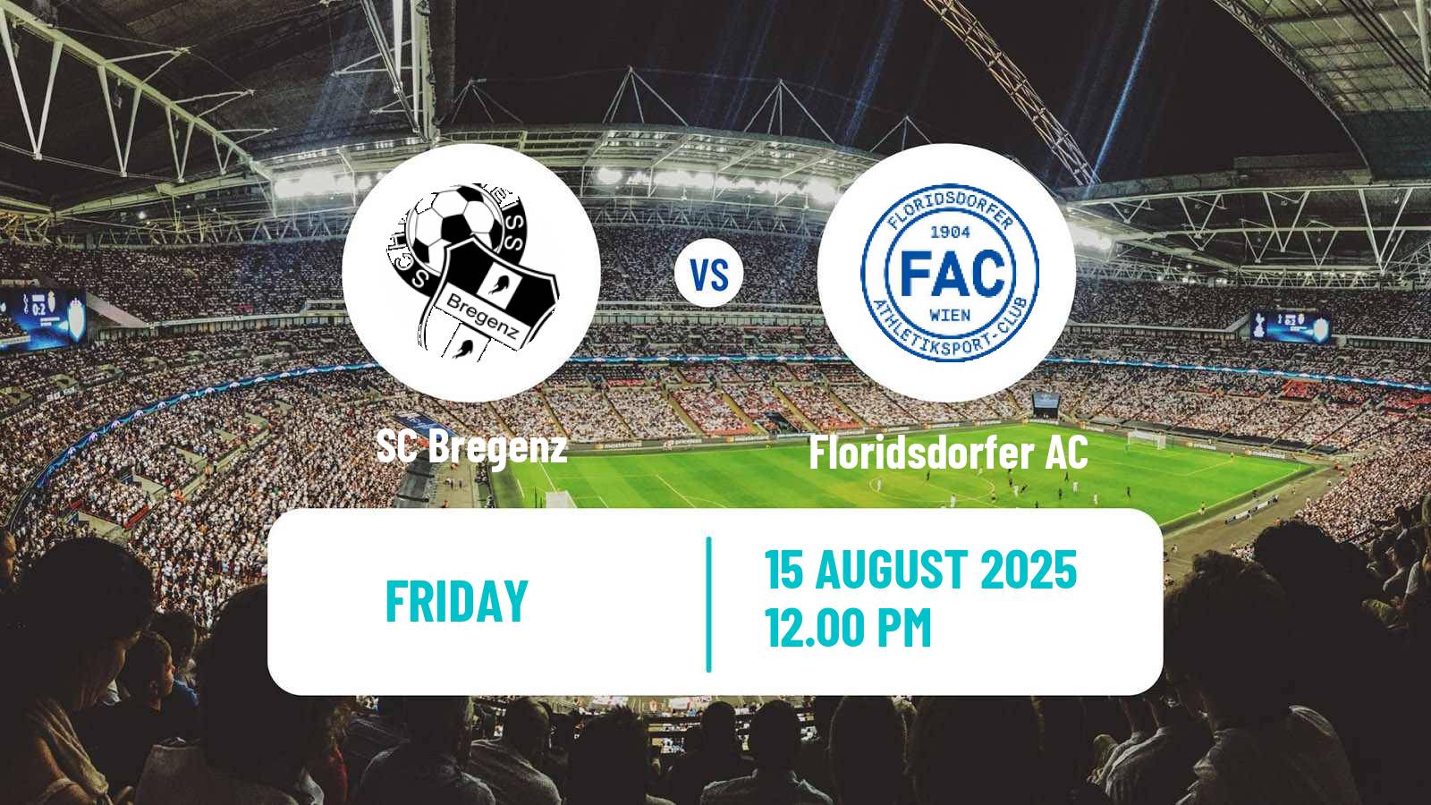 Soccer Austrian 2 Liga Bregenz - Floridsdorfer AC