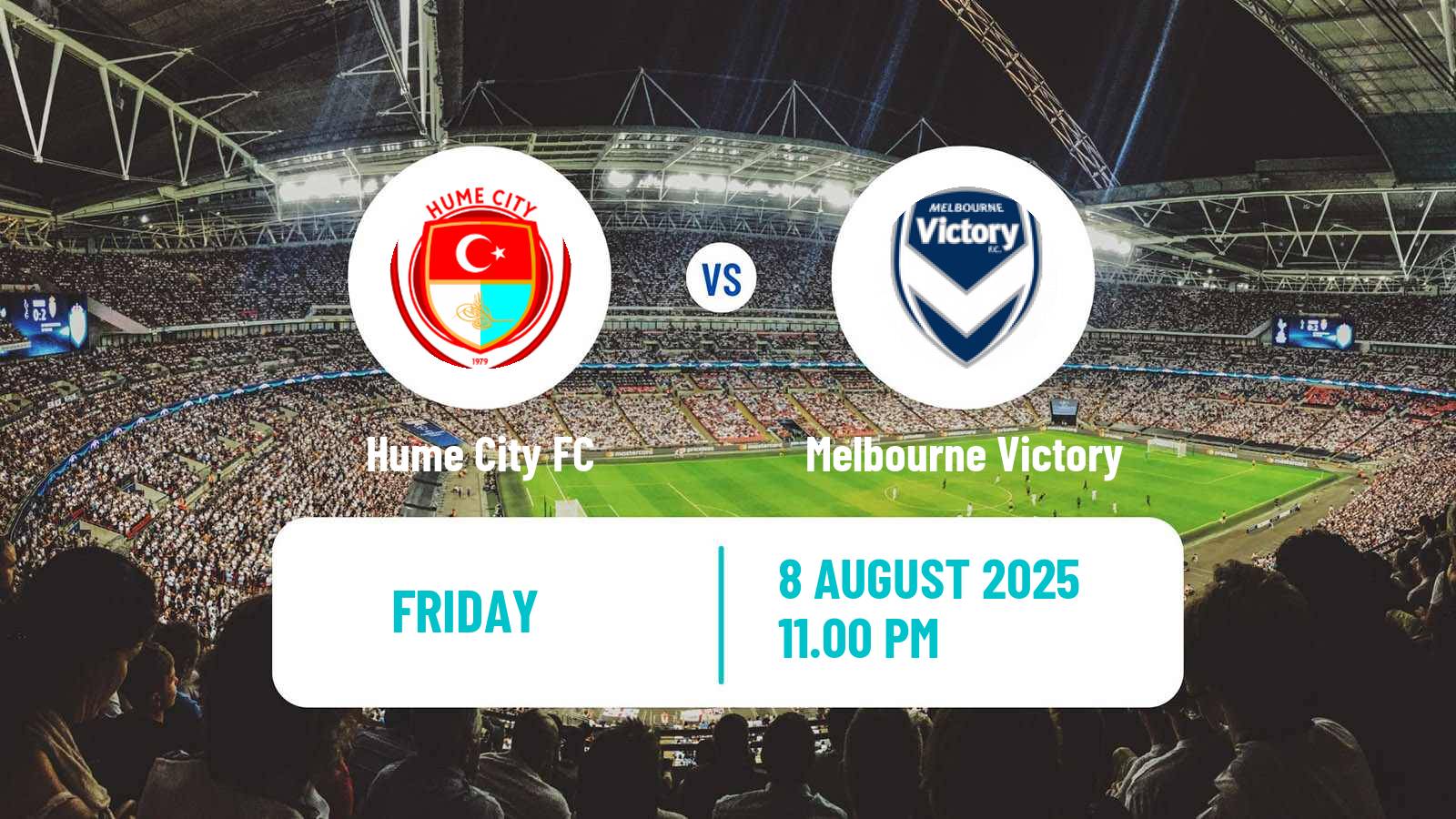 Soccer Club Friendly Hume City - Melbourne Victory