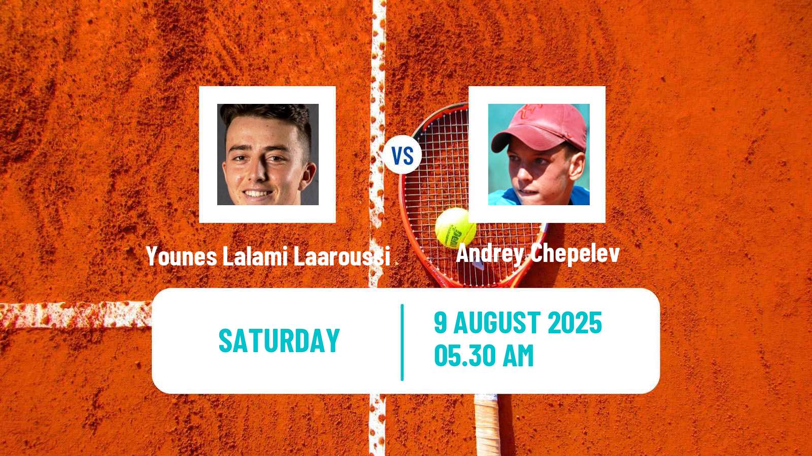 Tennis ITF M15 Kursumlijska Banja 14 Men Younes Lalami Laaroussi - Andrey Chepelev