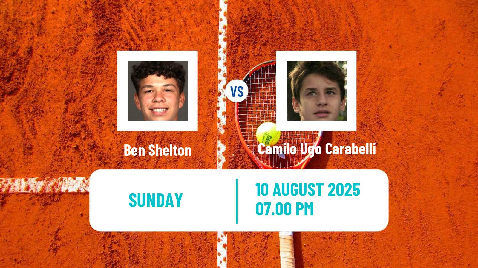 Tennis ATP Cincinnati Ben Shelton - Camilo Ugo Carabelli