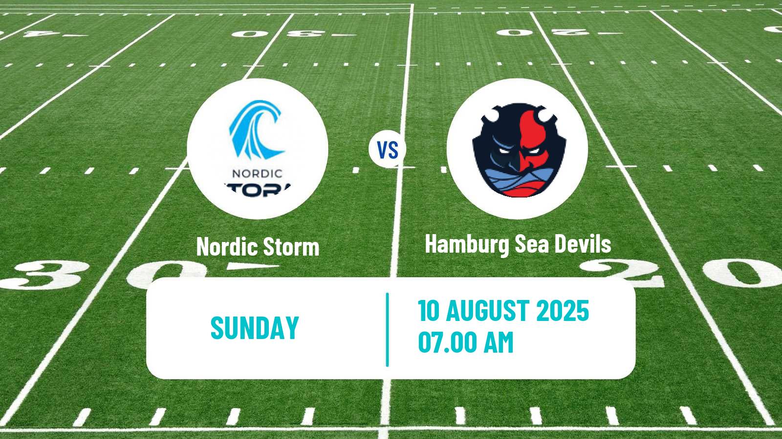 American football European League of American Football Nordic Storm - Hamburg Sea Devils