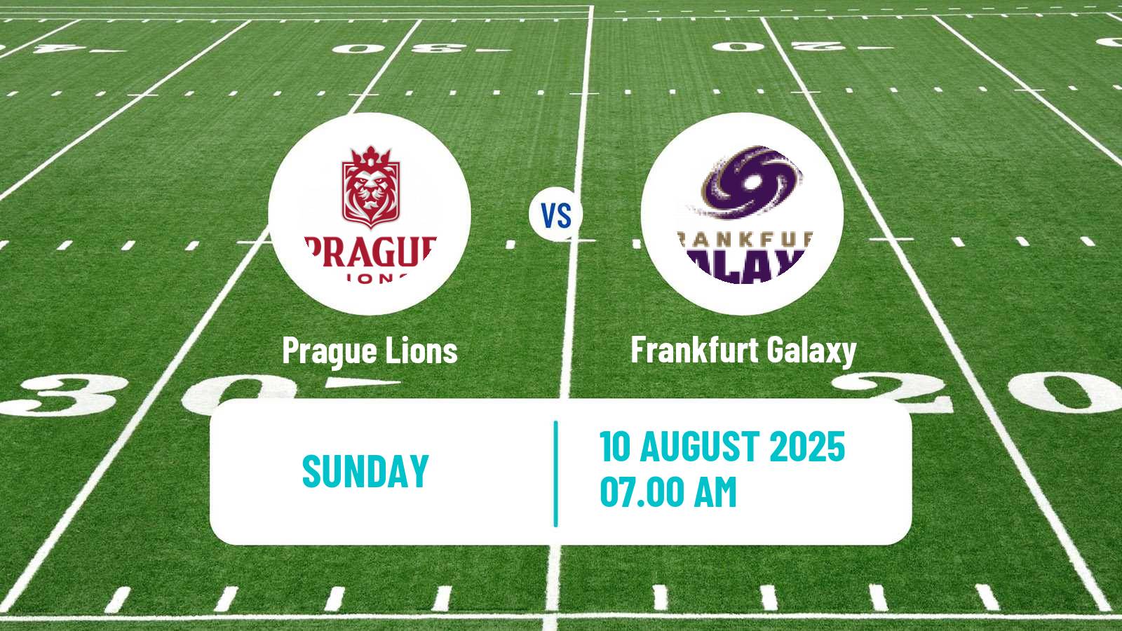 American football European League of American Football Prague Lions - Frankfurt Galaxy