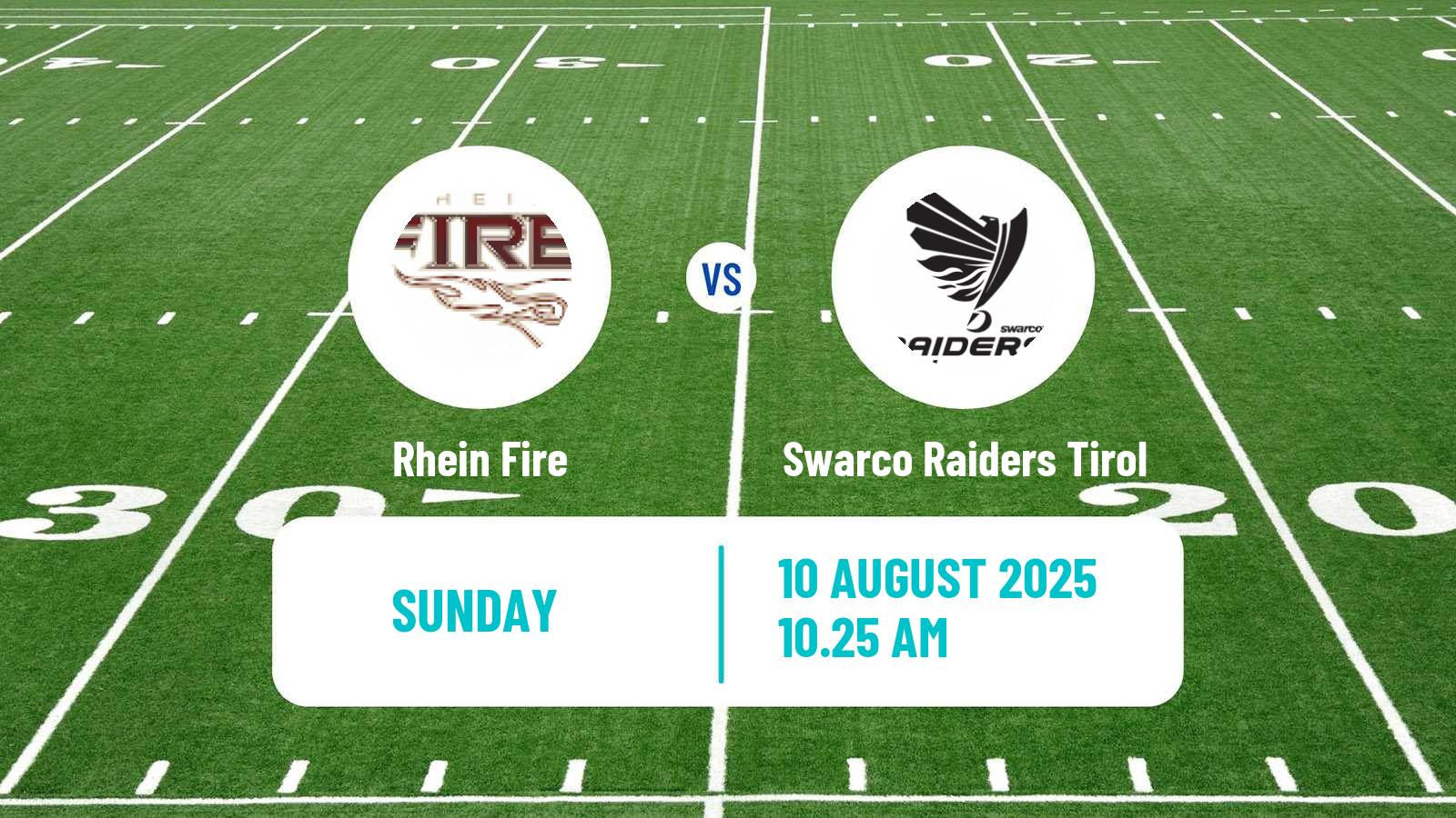 American football European League of American Football Rhein Fire - Swarco Raiders Tirol