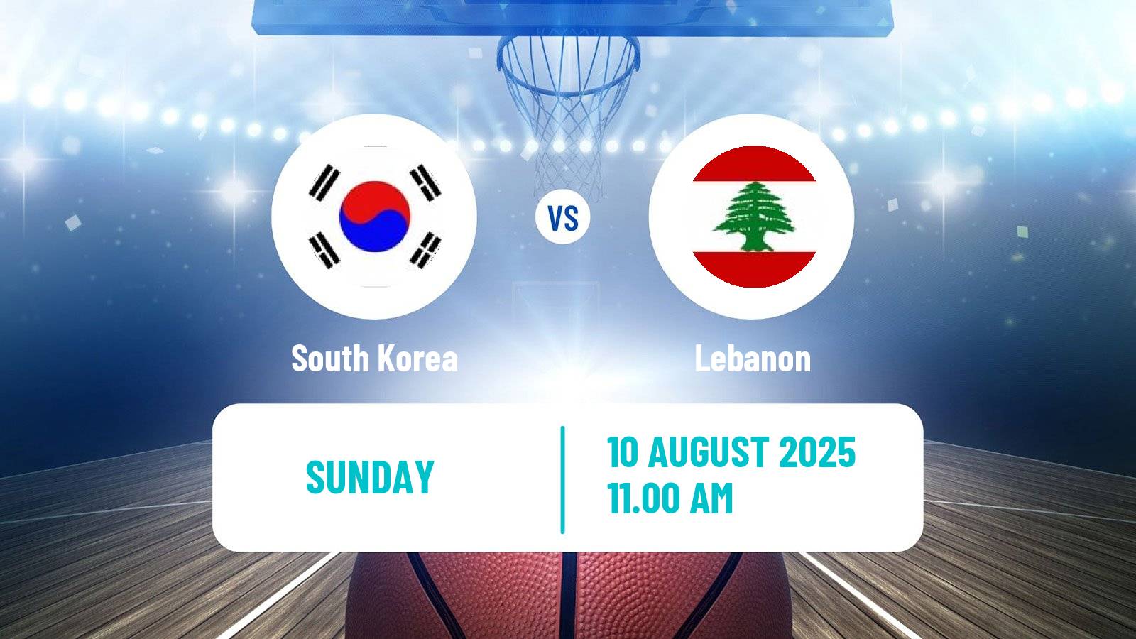 Basketball Asia Cup Basketball South Korea - Lebanon