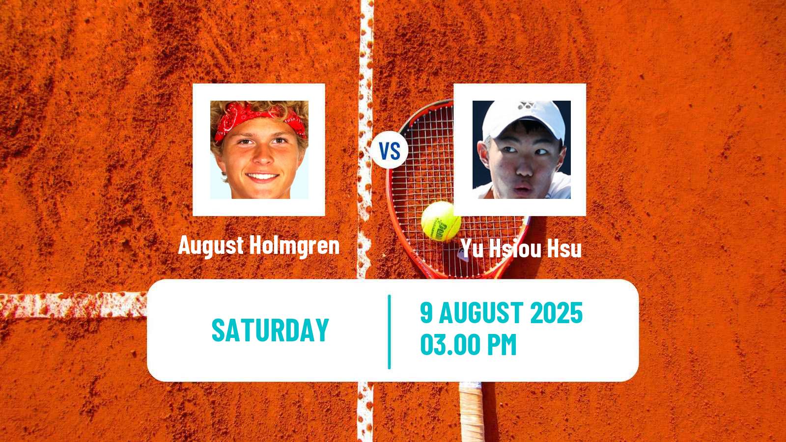 Tennis Chicago Challenger Men August Holmgren - Yu Hsiou Hsu