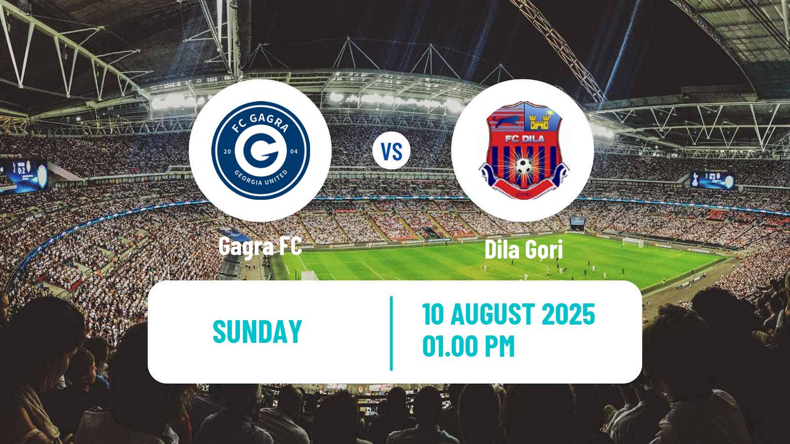 Soccer Georgian Erovnuli Liga Gagra - Dila Gori