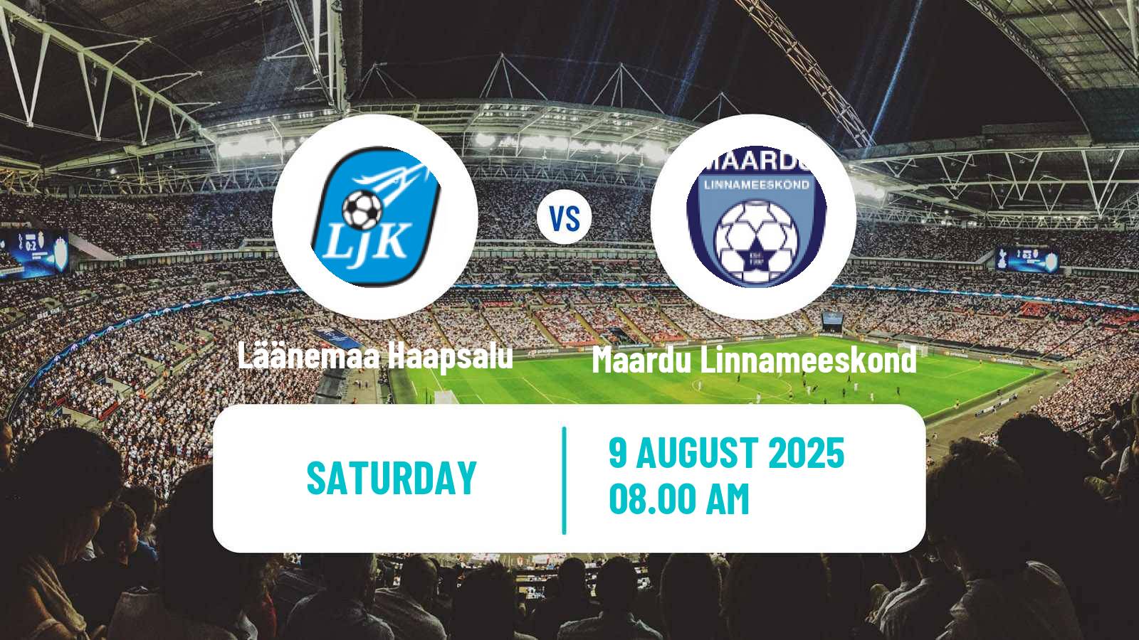 Soccer Estonian Esiliiga B Läänemaa Haapsalu - Maardu Linnameeskond