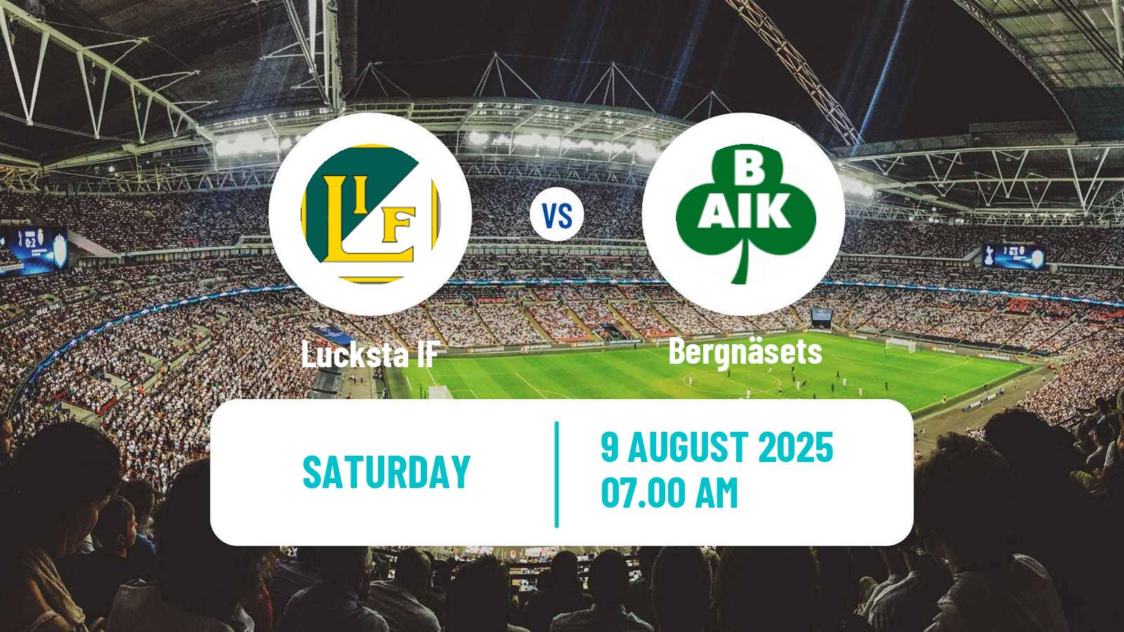 Soccer Swedish Division 2 - Norrland Lucksta - Bergnäsets