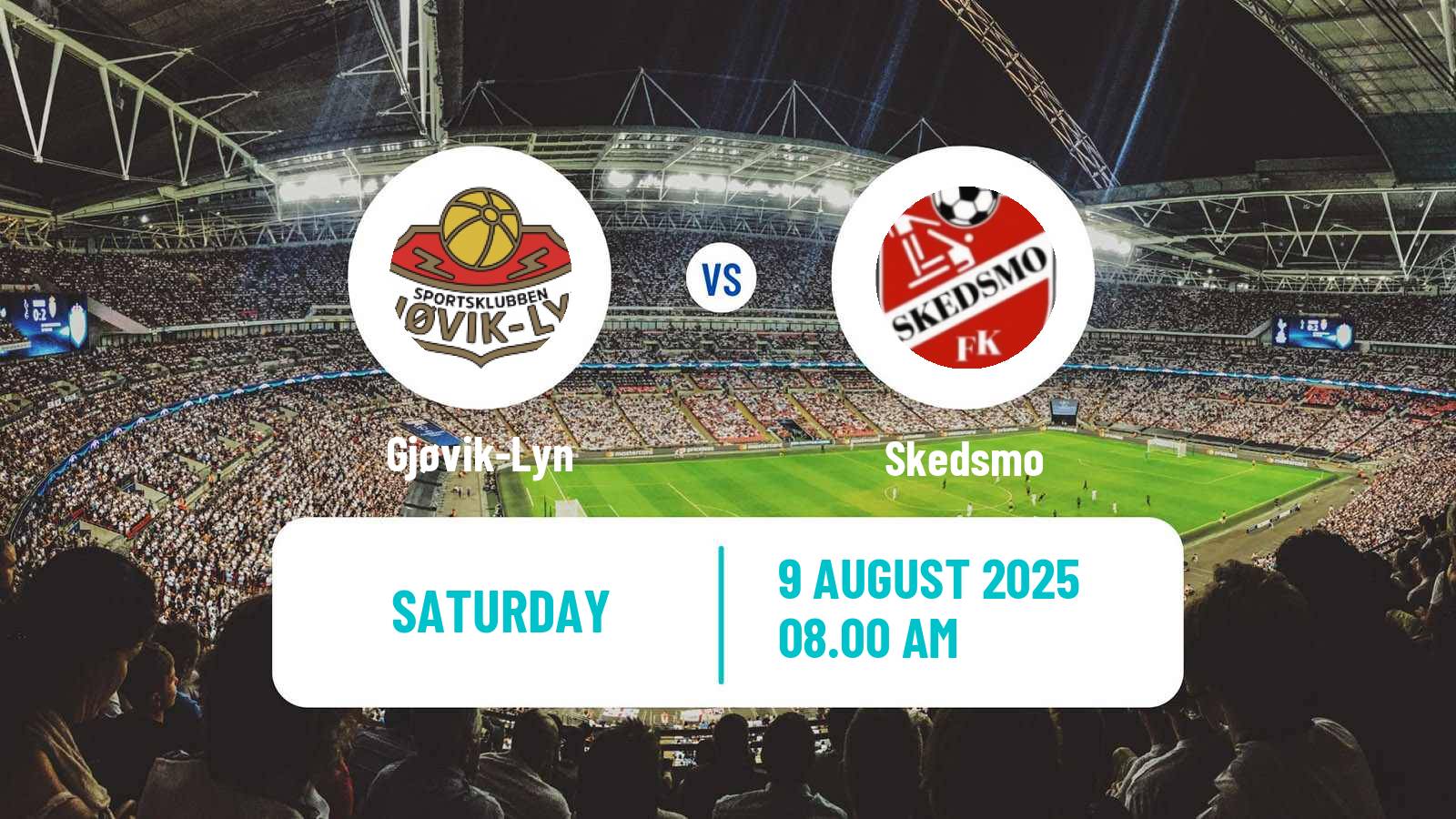 Soccer Norwegian Division 3 - Group 3 Gjøvik-Lyn - Skedsmo