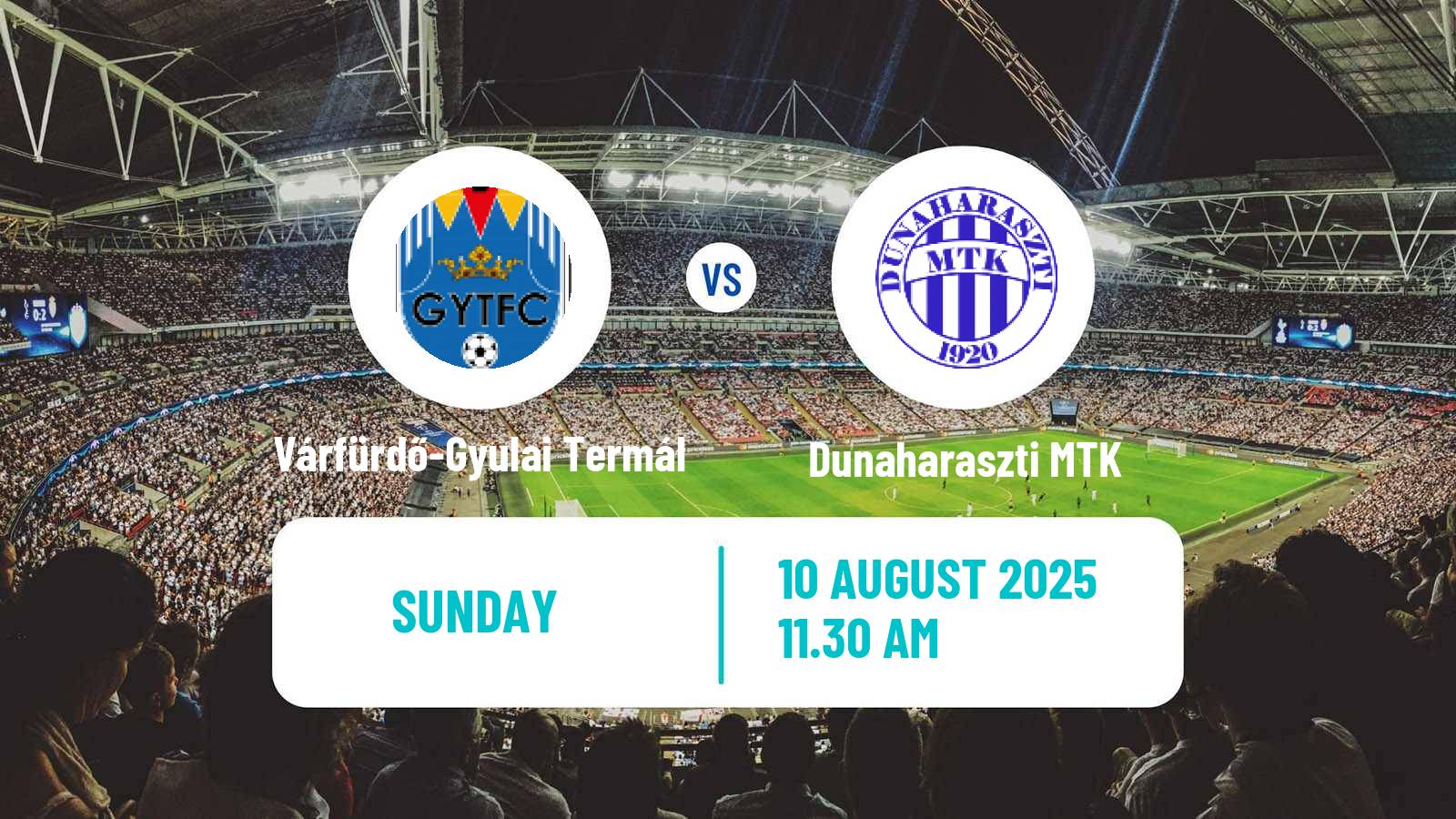 Soccer Hungarian NB III Southeast Várfürdő-Gyulai Termál - Dunaharaszti MTK