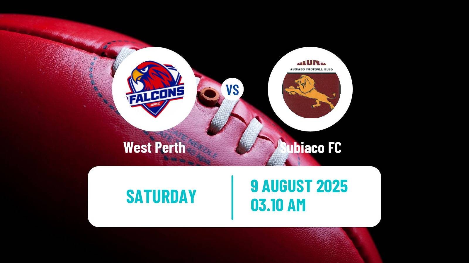 Aussie rules WAFL West Perth - Subiaco