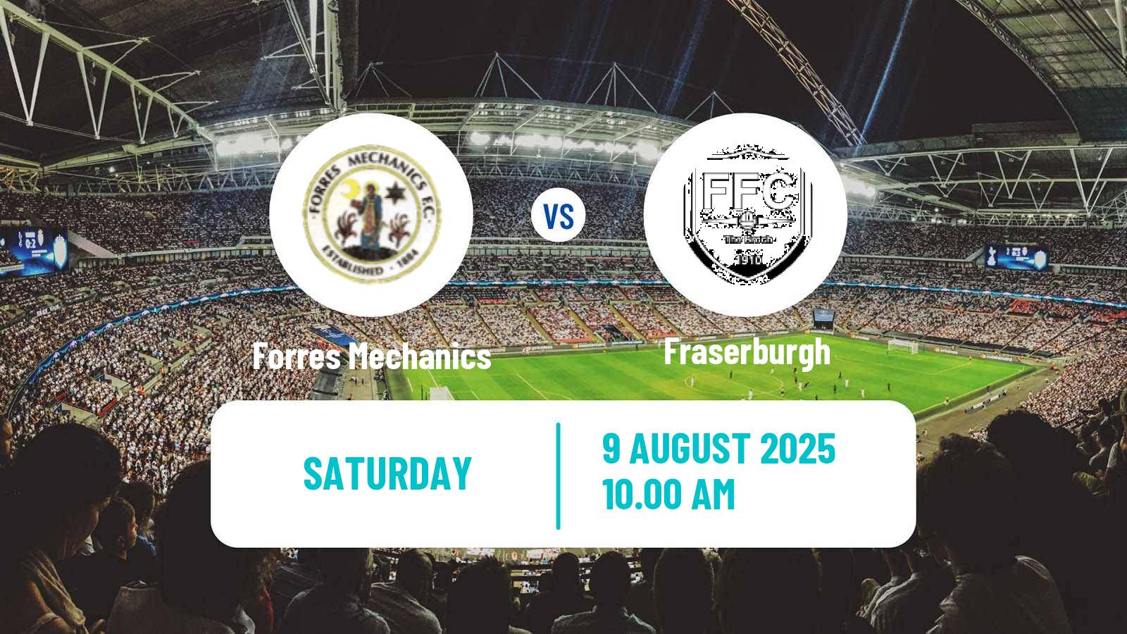 Soccer Scottish Highland League Forres Mechanics - Fraserburgh