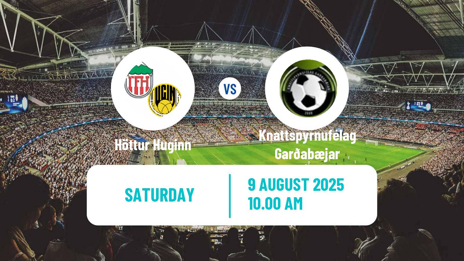 Soccer Icelandic Division 2 Höttur Huginn - Knattspyrnufélag Garðabæjar