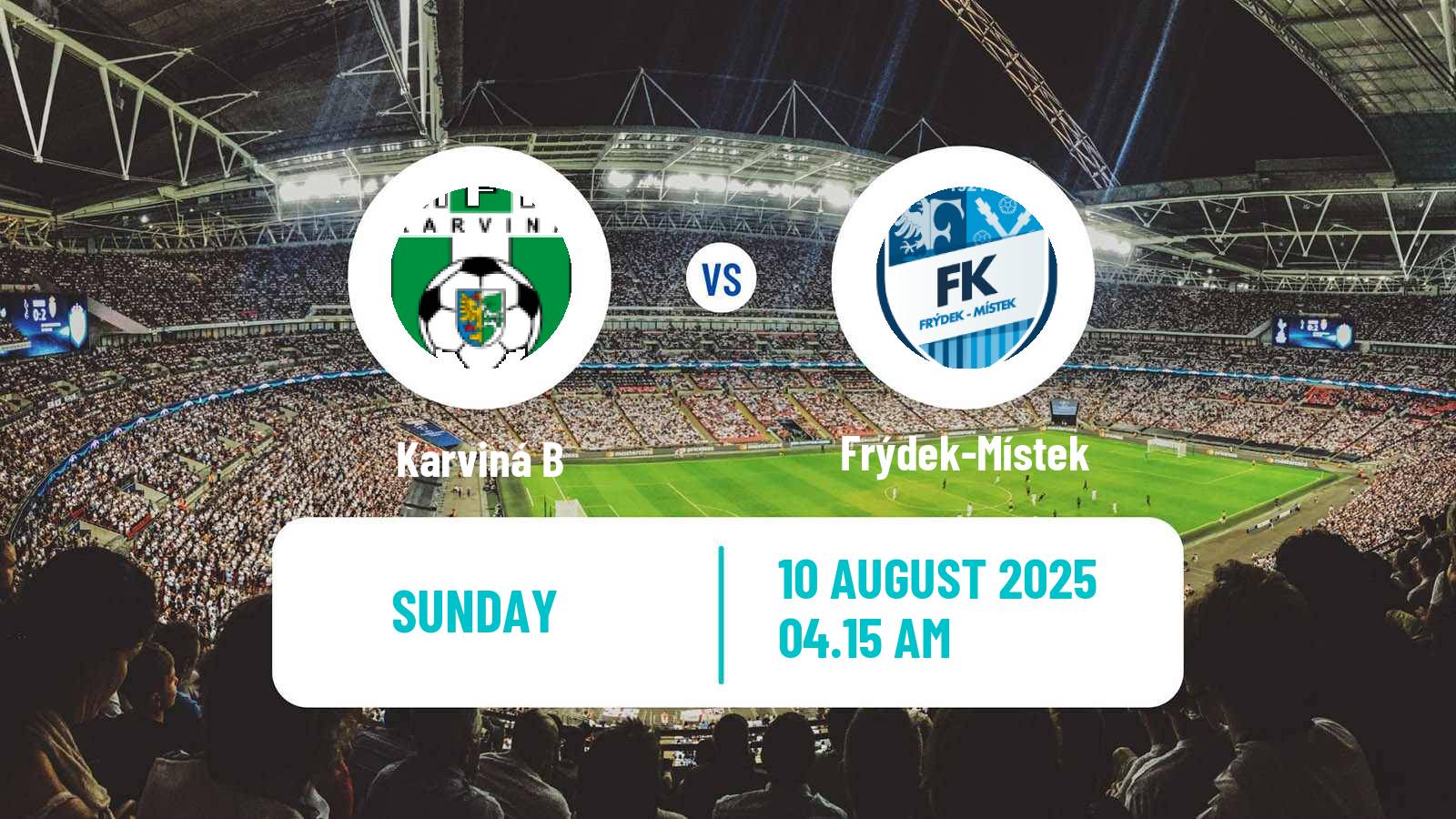 Soccer Czech MSFL Karviná B - Frýdek-Místek