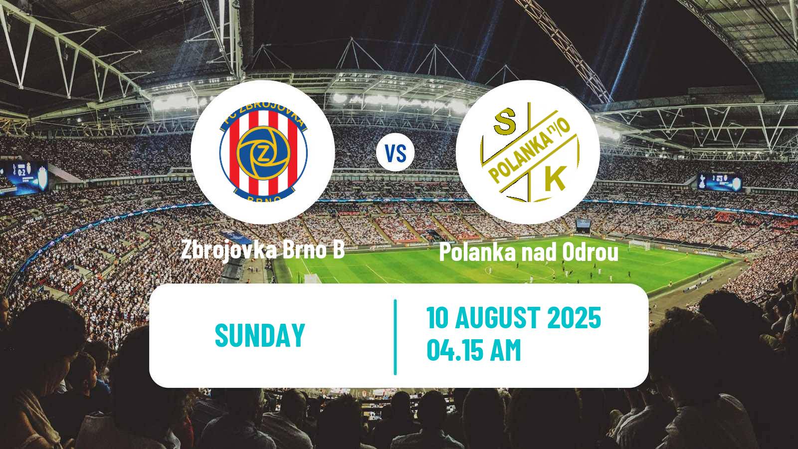 Soccer Czech MSFL Zbrojovka Brno B - Polanka nad Odrou
