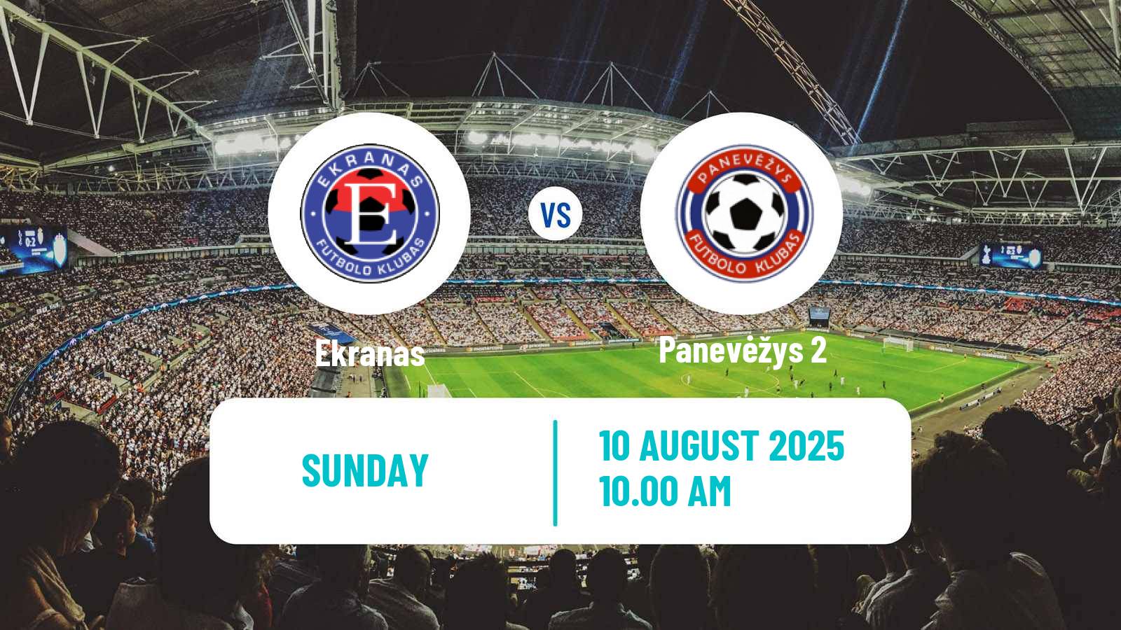Soccer Lithuanian Division 2 Ekranas - Panevėžys 2