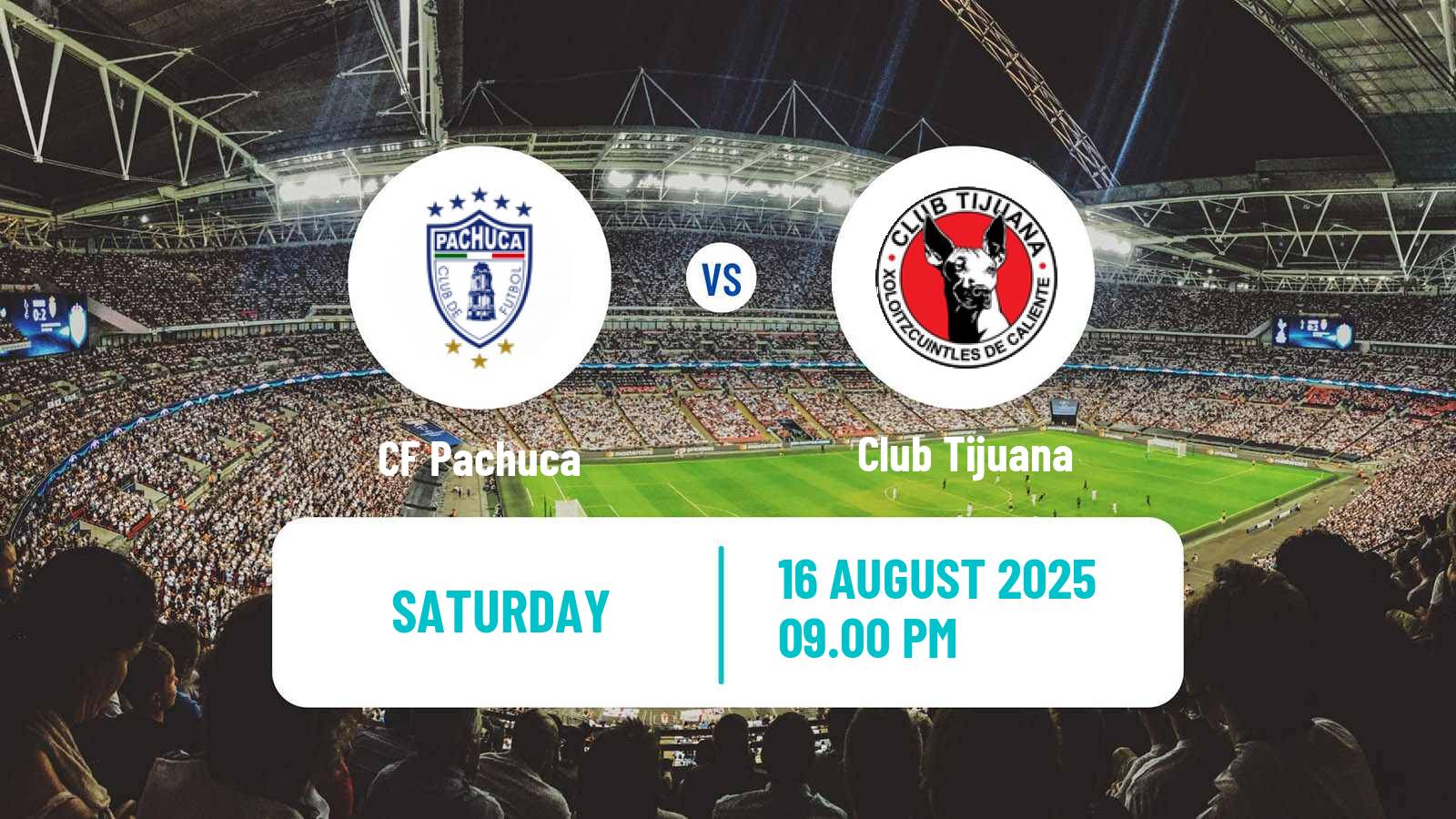 Soccer Mexican Liga MX Pachuca - Tijuana