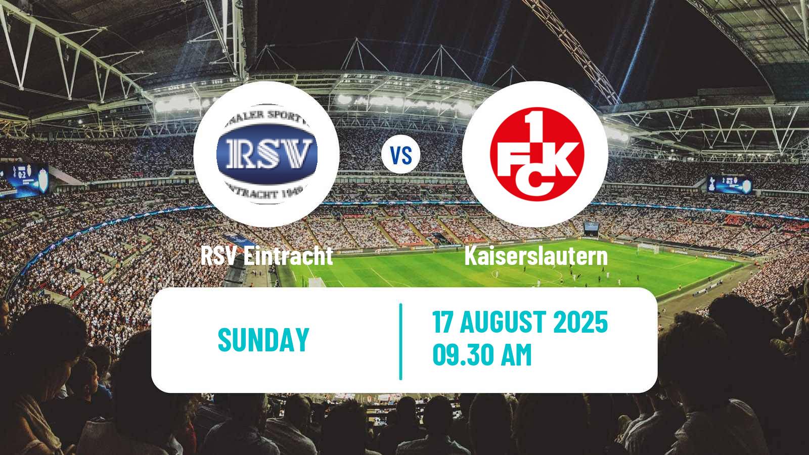 Soccer German DFB Pokal RSV Eintracht - Kaiserslautern