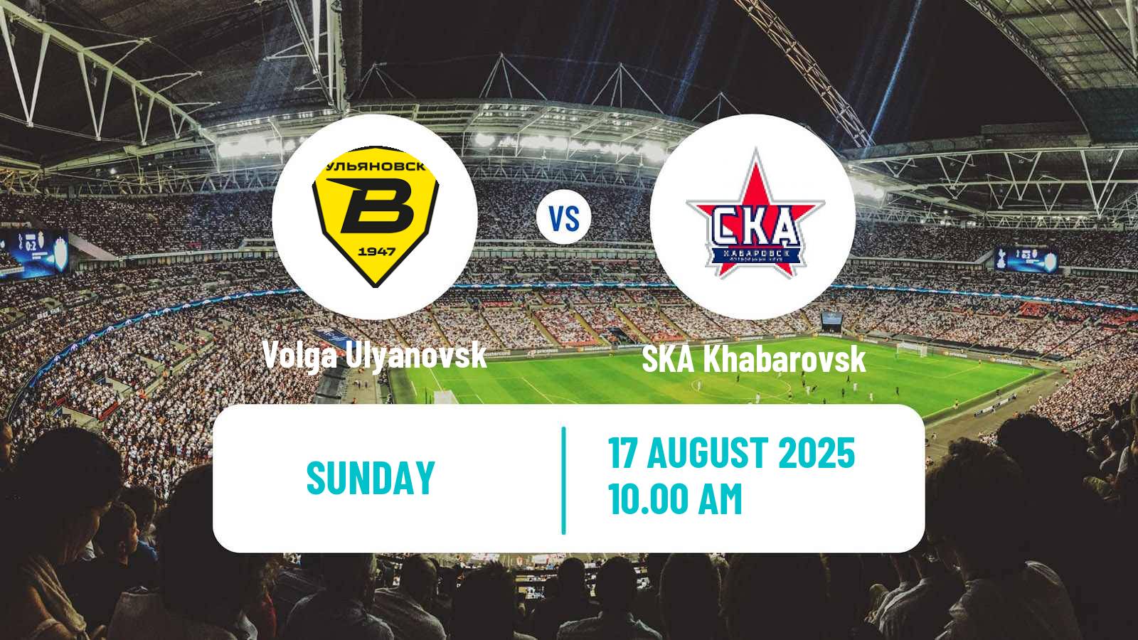 Soccer Russian FNL Volga Ulyanovsk - SKA Khabarovsk