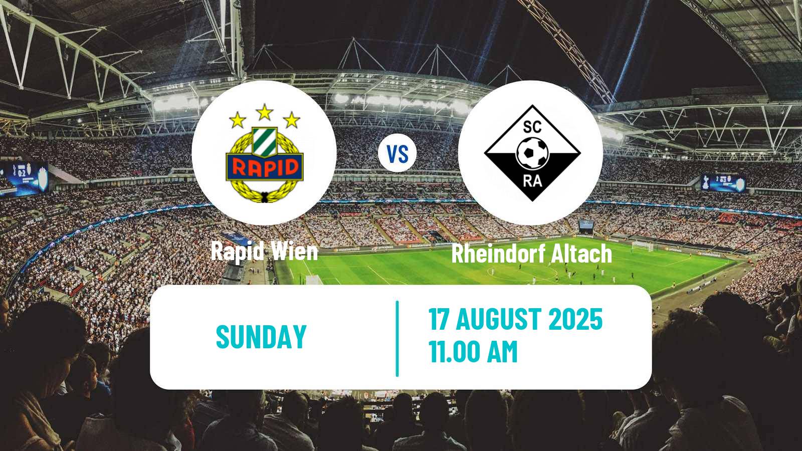 Soccer Austrian Bundesliga Rapid Wien - Rheindorf Altach