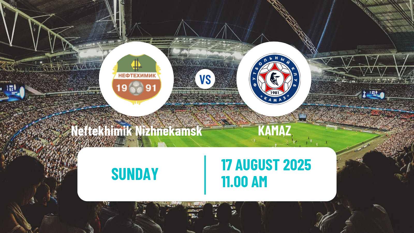 Soccer Russian FNL Neftekhimik Nizhnekamsk - KAMAZ