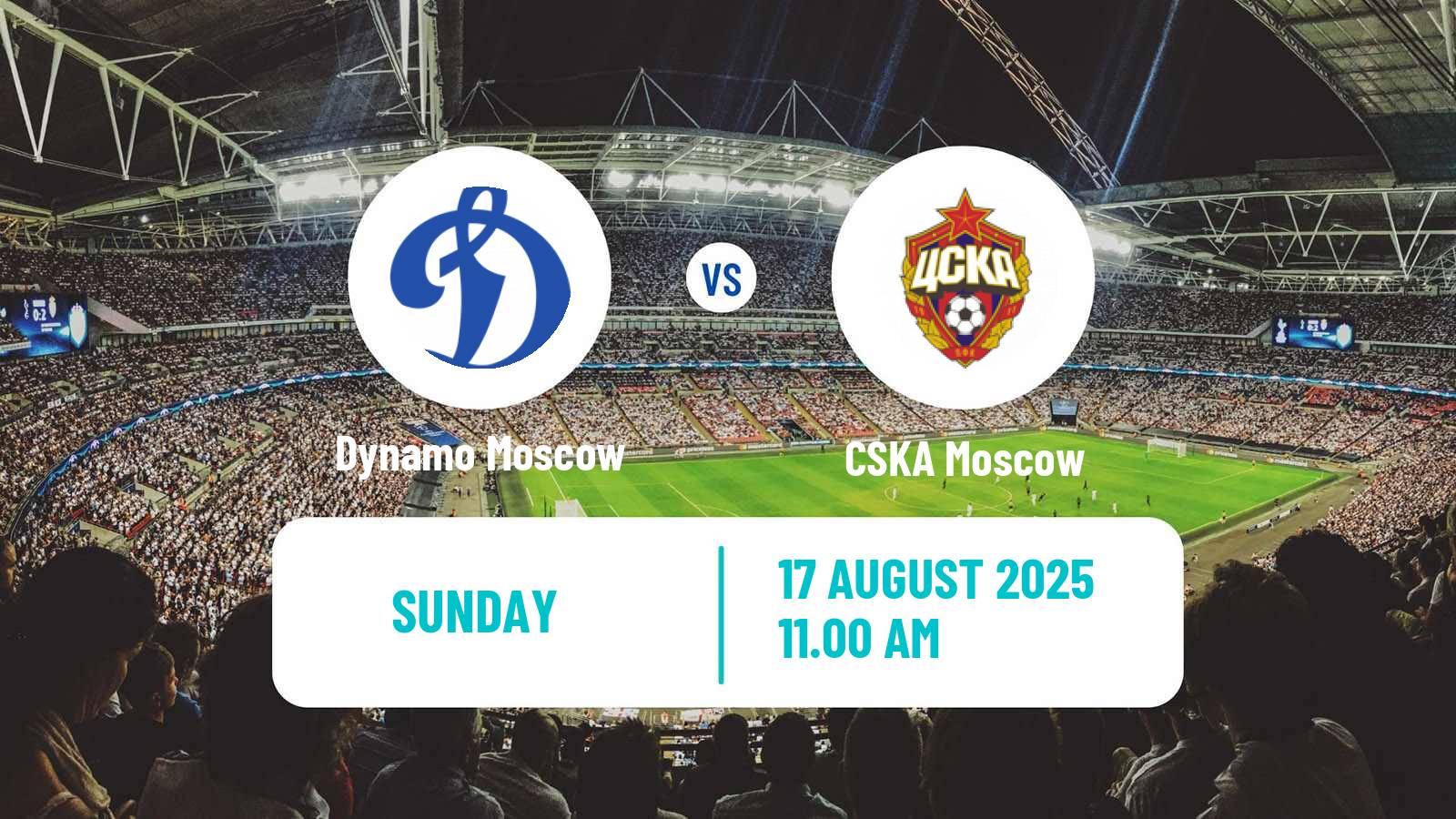 Soccer Russian Premier League Dynamo Moscow - CSKA Moscow