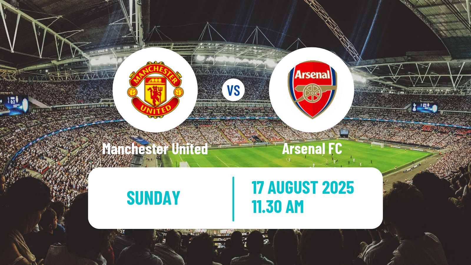 Soccer English Premier League Manchester United - Arsenal