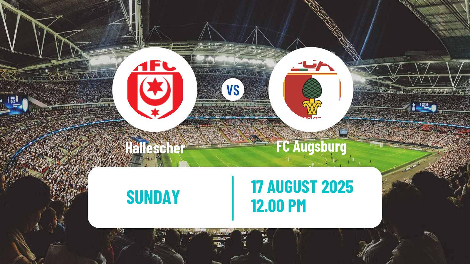 Soccer German DFB Pokal Hallescher - Augsburg