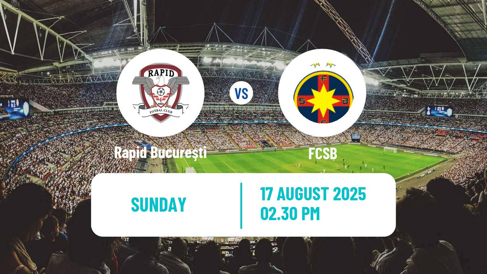 Soccer Romanian Liga 1 Rapid Bucureşti - FCSB