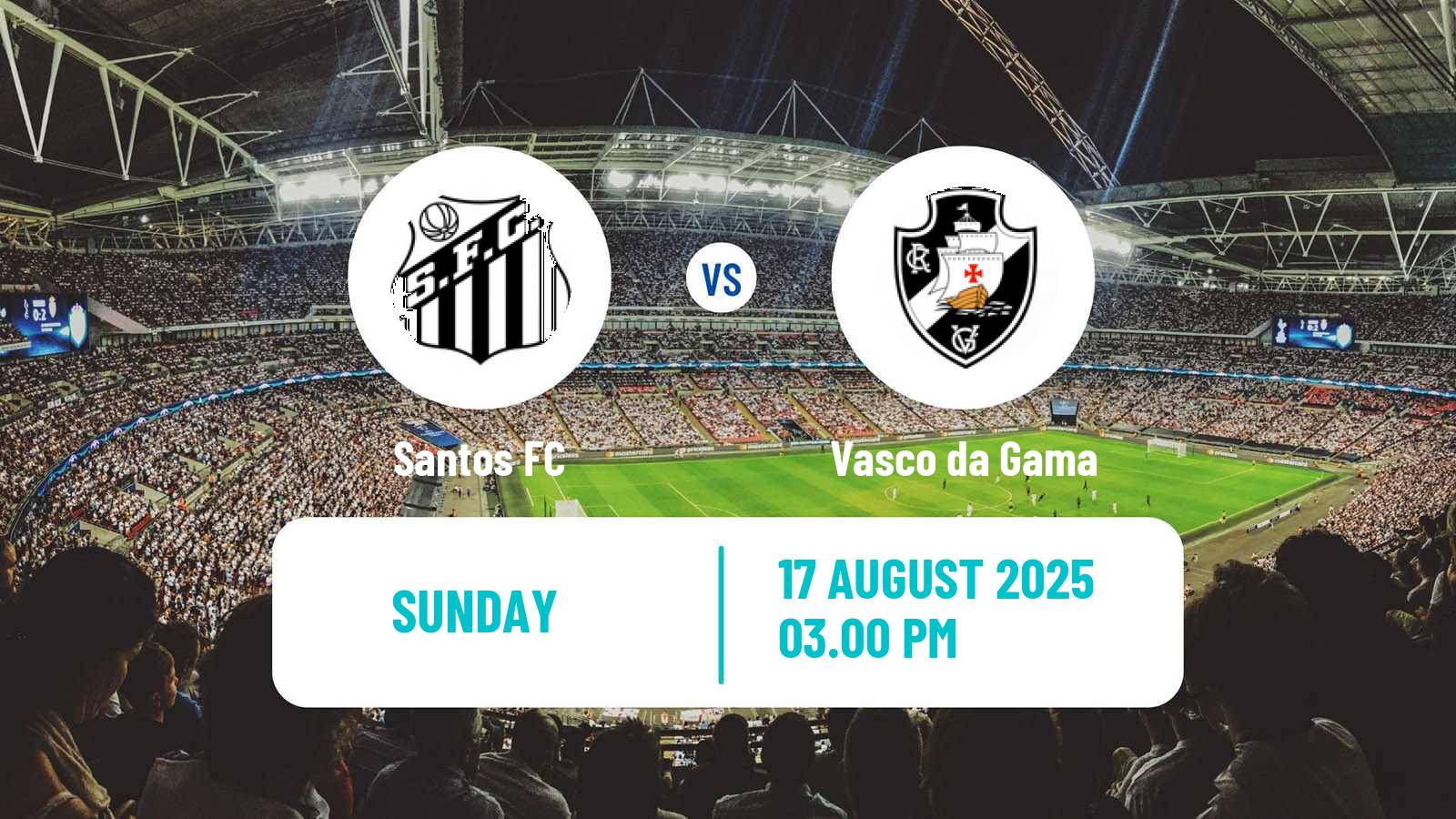 Soccer Brazilian Serie A Santos - Vasco da Gama