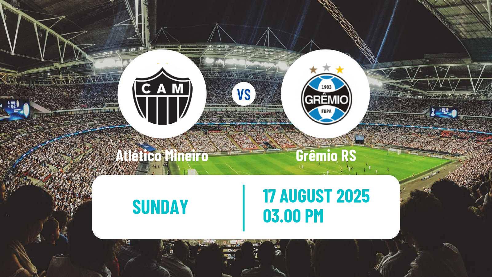 Soccer Brazilian Serie A Atlético Mineiro - Grêmio