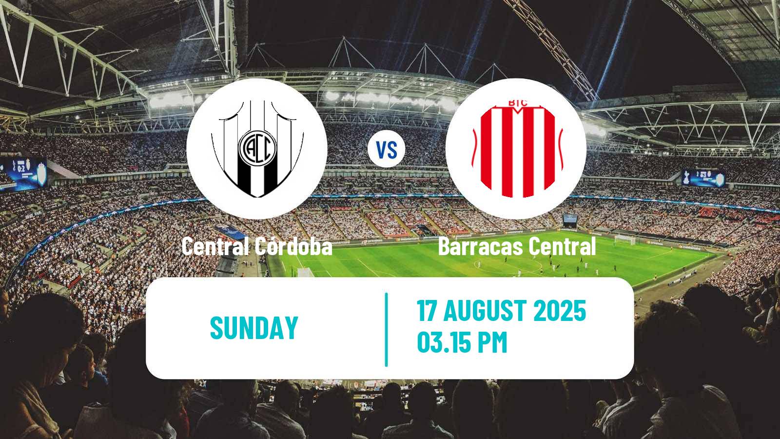 Soccer Argentinian Liga Profesional Central Córdoba - Barracas Central