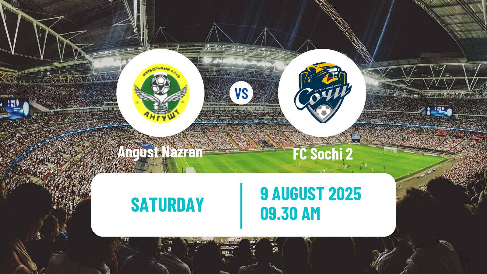 Soccer FNL 2 Division B Group 1 Angust Nazran - Sochi 2